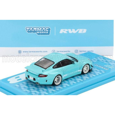 TARMAC PORSCHE 911 997 RWB COUPE LOMIANKI LIVERY 2006 - LIGHT BLUE 1/64