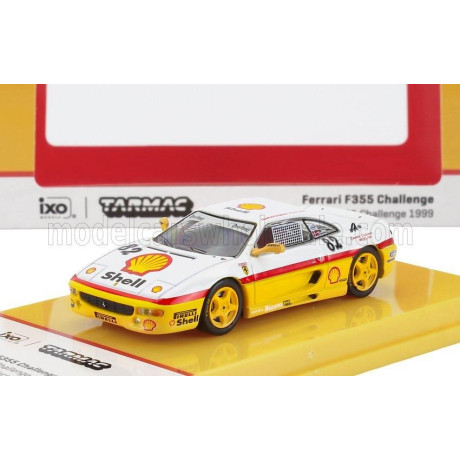TARMAC FERRARI F355 SHELL N 82 FERRARI CHALLENGE SEASON 1999 PETER ANDERSEN - YELLOW WHITE 1/64