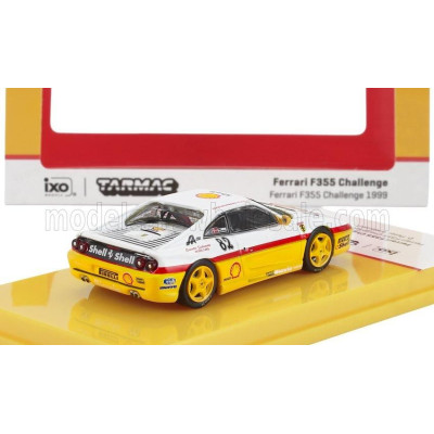 TARMAC FERRARI F355 SHELL N 82 FERRARI CHALLENGE SEASON 1999 PETER ANDERSEN - YELLOW WHITE 1/64