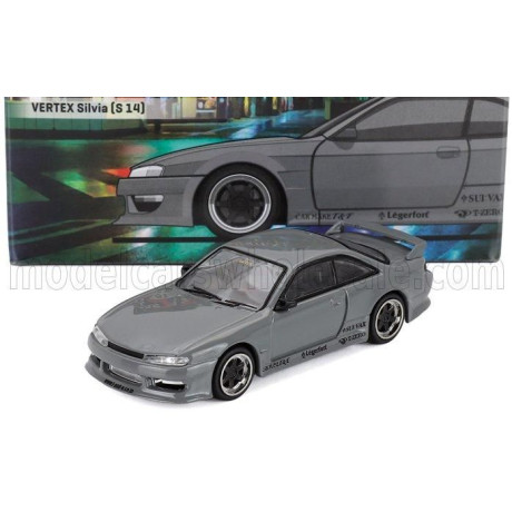 TARMAC NISSAN SILVIA (s14) VERTEX 1197 - SILVER 1/64