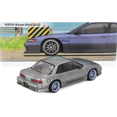 TARMAC NISSAN SILVIA (s13) VERTEX 1989 - BLUE GREY 1/64