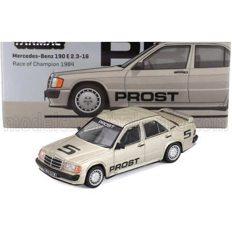TARMAC MERCEDES BENZ 190E 2.6 16V N 5 RACE OF CHAMPION 1984 ALAIN PROST - SILVER 1/64