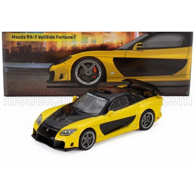 TARMAC VEILSIDE FORTUNE 7 (MAZDA RX7) 2019 - YELLOW BLACK 1/64