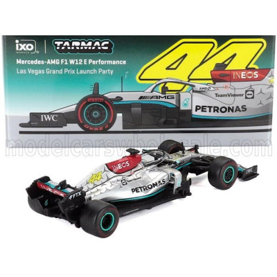 TARMAC MERCEDES GP F1  W12 MERCEDES M12 EQ POWER+ TEAM AMG PETRONAS MOTORSPORT FORMULA ONE N 44 2nd LAS VEGAS USA GP 2021 LEWIS