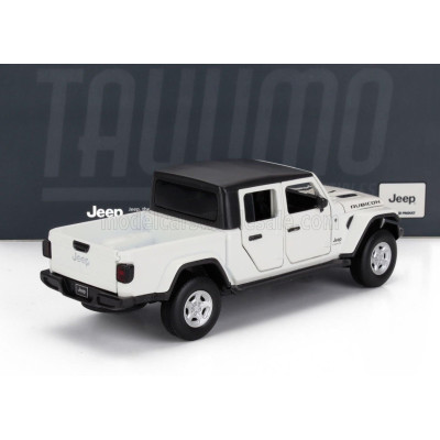 TAYUMO JEEP GLADIATOR PICK-UP TRUCK RUBICON 2020 - WHITE BLACK 1/32