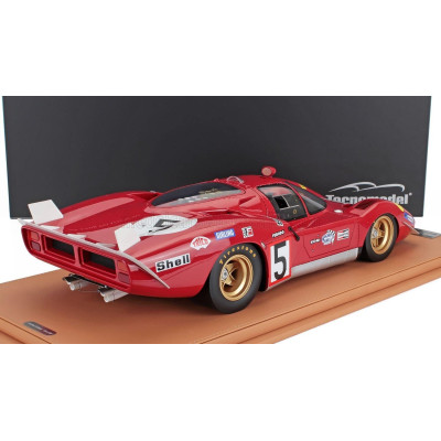 TECNOMODEL FERRARI 512S 5.0L V12 TEAM SEFAC SPA FERRARI N 5 24h LE MANS 1970 JACKY ICKX - PETER SCHETTY - CON VETRINA - WITH SHO