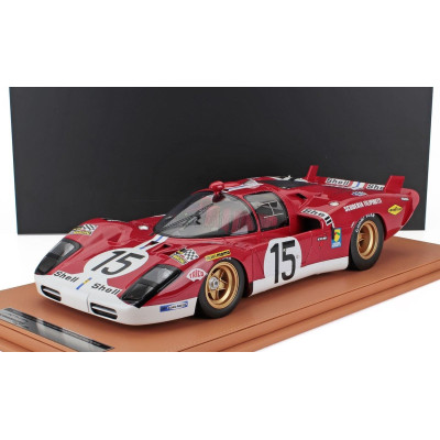 TECNOMODEL FERRARI 512S 5.0L V12 TEAM SCUDERIA FILIPINETTI N 15 24h LE MANS 1970 MIKE PARKES - HERBERT MULLER - CON VETRINA - WI