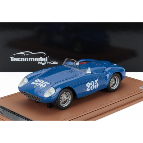 TECNOMODEL FERRARI 500 MONDIAL 3.0L SPIDER N 235 SANTA BARBARA ROAD RACE 1954 PORFIRIO RUBIROSA - BLUE 1/18