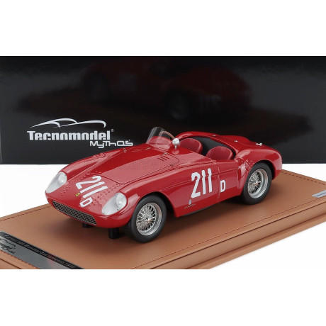 TECNOMODEL FERRARI 500 MONDIAL 3.0L SPIDER N 211d 2nd SACRAMENTO 1956 RICHIE GINTHER - RED 1/18