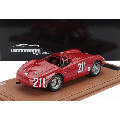 TECNOMODEL FERRARI 500 MONDIAL 3.0L SPIDER N 211d 2nd SACRAMENTO 1956 RICHIE GINTHER - RED 1/18