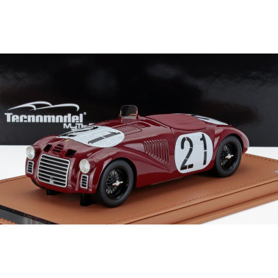 TECNOMODEL FERRARI 125S SPIDER N 21 2nd 12h PESCARA 1947 FRANCO CORTESE - ROSSO MUGELLO - RED 1/18