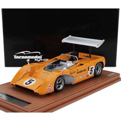 TECNOMODEL McLAREN M8B CAN-AM N 5 WINNER MID-OHIO 1969 DENNY HULME - ORANGE 1/18