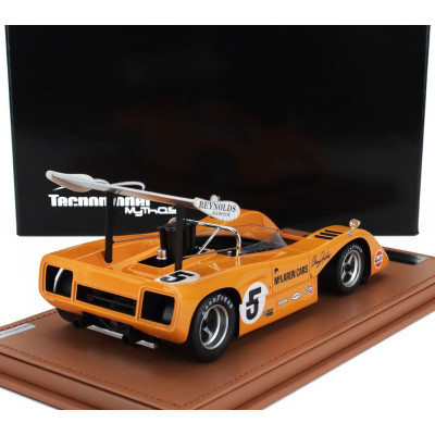 TECNOMODEL McLAREN M8B CAN-AM N 5 WINNER MID-OHIO 1969 DENNY HULME - ORANGE 1/18