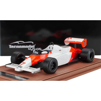 TECNOMODEL McLAREN F1  MP4/1C N 7 MONACO GP WITH RAIN TIRES 1983 JOHN WATSON - WHITE RED 1/18