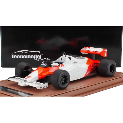 TECNOMODEL McLAREN F1  MP4/1C N 7 SILVERSTONE TEST DRIVE 1983 AYRTON SENNA - WHITE RED 1/18