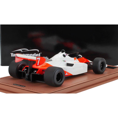 TECNOMODEL McLAREN F1  MP4/1C N 7 SILVERSTONE TEST DRIVE 1983 AYRTON SENNA - WHITE RED 1/18