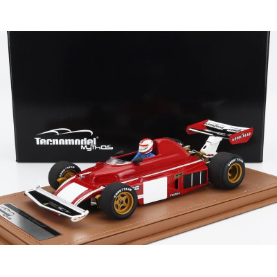 TECNOMODEL FERRARI F1  312B3 N 0 TEST MONZA GP (with pilot figure) 1974 CLAY REGAZZONI - RED WHITE 1/18