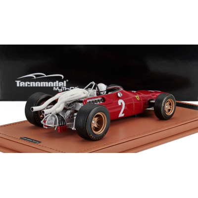 TECNOMODEL FERRARI F1  312 F1-67 N 2 ITALY GP (with pilot figure) 1967 CHRIS AMON - RED 1/18