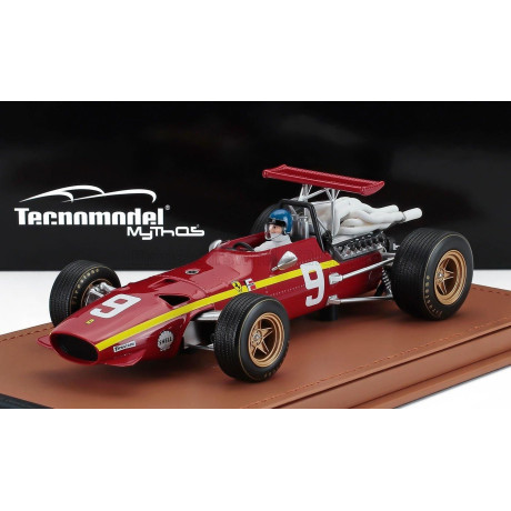 TECNOMODEL FERRARI F1  312 SCUDERIA FERRARI N 9 NURBURGRING GP (with pilot figure) 1968 JACKY ICKX - RED 1/18