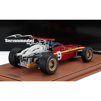 TECNOMODEL FERRARI F1  312 SCUDERIA FERRARI N 9 NURBURGRING GP (with pilot figure) 1968 JACKY ICKX - RED 1/18