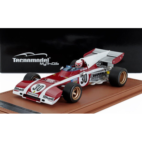TECNOMODEL FERRARI F1  312B2 N 30 PROVA BELGIUM GP (with pilot figure) 1971 CLAY REGAZZONI - RED WHITE 1/18