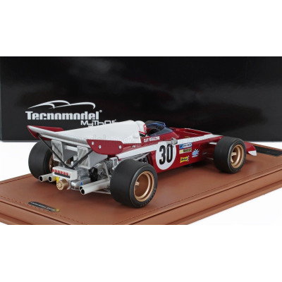 TECNOMODEL FERRARI F1  312B2 N 30 PROVA BELGIUM GP (with pilot figure) 1971 CLAY REGAZZONI - RED WHITE 1/18