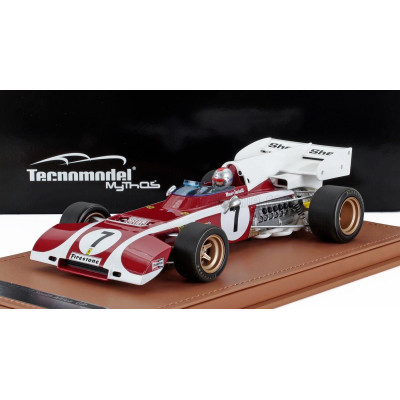 TECNOMODEL FERRARI F1  312B2 N 7 SOUTH AFRICAN GP (with pilot figure) 1971 MARIO ANDRETTI - RED WHITE 1/18