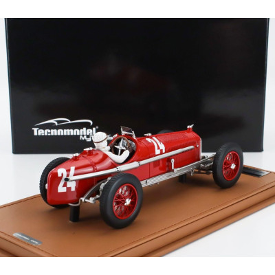 TECNOMODEL ALFA ROMEO F1  P3 TIPO B SCUDERIA FERRARI N 24 ITALY GP (with pilot figure) 1932 TAZIO NUVOLARI - ALFA RED 1/18