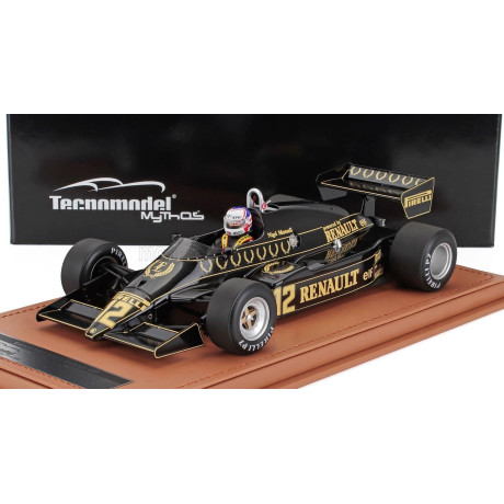 TECNOMODEL LOTUS F1  94T TEAM JPS N 12 BRITISH GP (with pilot figure) 1983 NIGEL MANSELL - BLACK GOLD 1/18