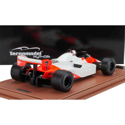 TECNOMODEL McLAREN F1  MP4/1C N 7 MONACO GP (with pilot figure) WITH RAIN TIRES 1983 JOHN WATSON - WHITE RED 1/18