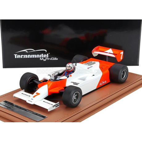 TECNOMODEL McLAREN F1  MP4/1B FORD COSWORTH N 7 MONACO GP (with pilot figure) 1982 JOHN WATSON - WHITE RED 1/18