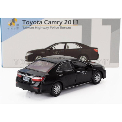 TINY TOYS TOYOTA CAMRY TAIWAN POLICE 2009 - BLACK 1/64
