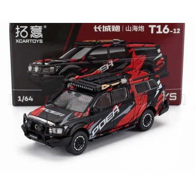 TINY TOYS GWM POER PICK-UP 2025 - BLACK RED 1/64