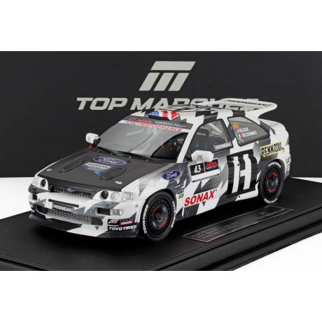 TOPMARQUES FORD ENGLAND ESCORT RS COSWORTH N 43 HOONIGAN 3rd RALLY TRAIN OREGON 2018 KEN BLOCK - ALESSANDRO GELSOMINO - BLACK WH