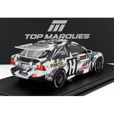 TOPMARQUES FORD ENGLAND ESCORT RS COSWORTH N 43 HOONIGAN 3rd RALLY TRAIN OREGON 2018 KEN BLOCK - ALESSANDRO GELSOMINO - BLACK WH