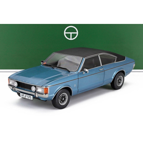 TOURING MODELCARS FORD ENGLAND GRANADA CONSUL 2.3L V6 GT COUPE II SERIES 1975 - LIGHT BLUE MET 1/18
