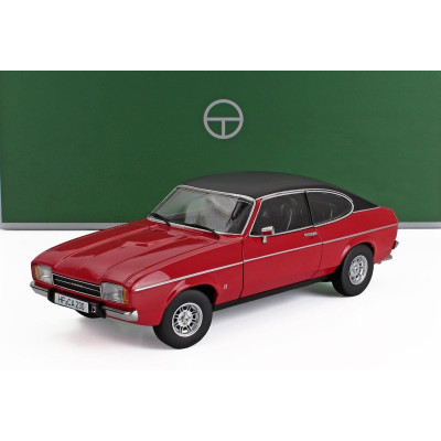 TOURING MODELCARS FORD ENGLAND CAPRI MKII 3.0 GHIA COUPE 1974 - RED BLACK 1/18