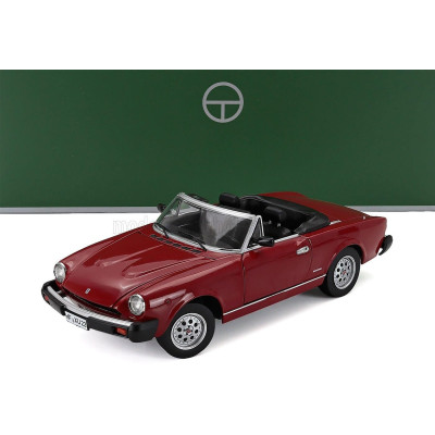 TOURING MODELCARS PININFARINA SPIDER EUROPA CABRIOLET SOFT-TOP 1982 - RED BLACK 1/18