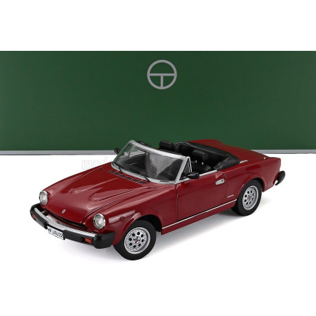 TOURING MODELCARS PININFARINA SPIDER EUROPA CABRIOLET SOFT-TOP 1982 - RED BLACK 1/18