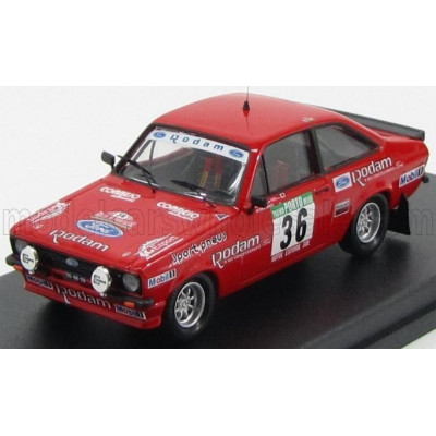 TROFEU FORD ENGLAND ESCORT RS 2000 N 36 Gr.1 2nd RALLY PORTUGAL 1985 P.L.FARIA - A.MANUEL - RED 1/43
