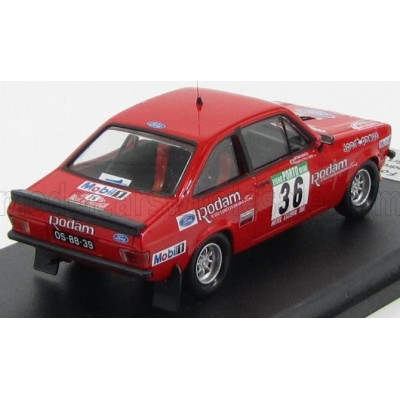 TROFEU FORD ENGLAND ESCORT RS 2000 N 36 Gr.1 2nd RALLY PORTUGAL 1985 P.L.FARIA - A.MANUEL - RED 1/43