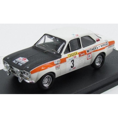 TROFEU FORD ENGLAND ESCORT MKI N 3 RALLY OF PORTUGAL 1971 C.SCLATER - H.LIDDON - WHITE BLACK 1/43
