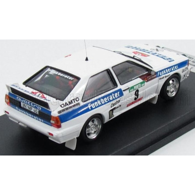 TROFEU AUDI QUATTRO FUNKBERATER N 9 7th RALLY OF PORTUGAL 1983 F.WITTMANN - P.DIEKMANN - WHITE BLUE 1/43