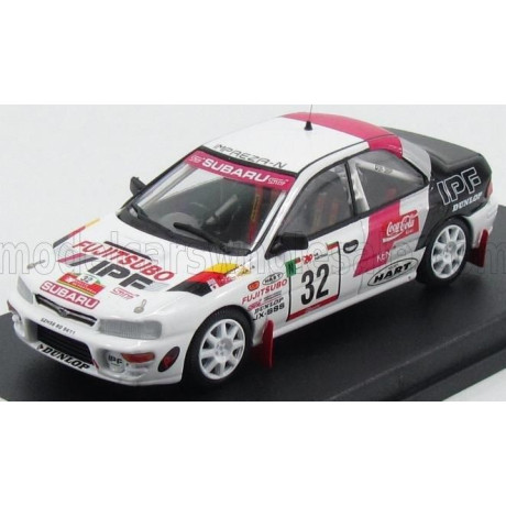 TROFEU SUBARU IMPREZA N 32 RALLY PORTUGAL 1995 M.KAMIOKA - K.GORMLEY - WHITE BLACK RED 1/43