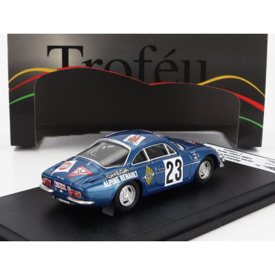TROFEU RENAULT ALPINE A110 N 23 RALLY 1000 LAKES 1969 JORMA LUSENIUS - SEPPO HALME - BLUE 1/43