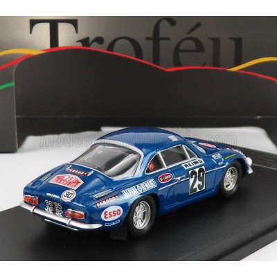 TROFEU RENAULT ALPINE A110 N 29 RALLY MONTECARLO 1972 J.HENRY - G.DI NICOLA - BLUE MET 1/43