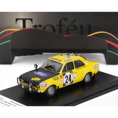 TROFEU FORD ENGLAND ESCORT MK1 (night version) N 24 RALLY EAST AFRICAN SAFARI 1973 PYARA SINGH BHACHU - NIRMAL SINGH BHACHU - YE