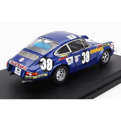 TROFEU PORSCHE 911S COUPE (night version) N 38 24h LE MANS 1971 RENE MAZZIA - JURGEN BARTH - BLUE 1/43