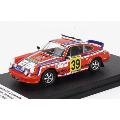 TROFEU PORSCHE 911 CARRERA RS (night version) N 39 RALLY MONTECARLO 1977 GERARD SWATON - BERNARD CORDESSE - ORANGE 1/43