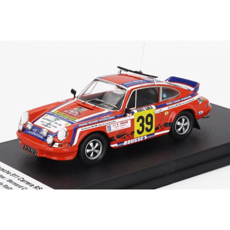 TROFEU PORSCHE 911 CARRERA RS (night version) N 39 RALLY MONTECARLO 1977 GERARD SWATON - BERNARD CORDESSE - ORANGE 1/43